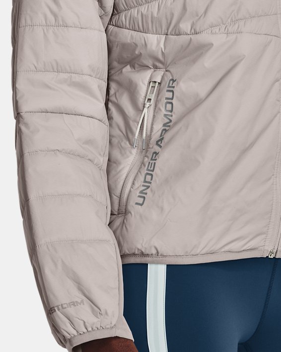 Women's UA Storm Active Hybrid Jacket, Gray, pdpMainDesktop image number 3